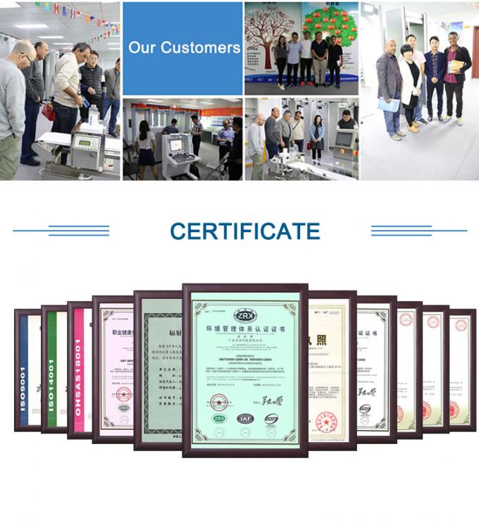 Comprobador de peso dinámico en línea Comprobador de peso de alimentos Máquina de comprobación para objetos pesados y voluminosos Comprobador de peso de amplia gama con rechazador 13