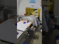 Detector de metales de pantalla táctil de alimentos Máquina de detección de metales con función de conteo estadístico