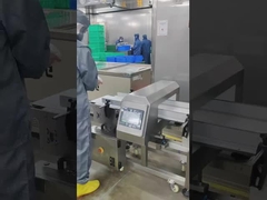 SA-508Detector de metal inclinado con cinta transportadora de detección de alimentos / detector de metal con cinta