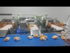 Detector de metales de alimentos de sensibilidad ajustable con gestión de bases de datos y configuración de permisos de usuario