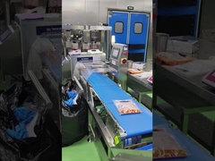 Procesamiento Fácil operación Detector de metales de alta velocidad combinado Pesador de comprobación para productos de corte