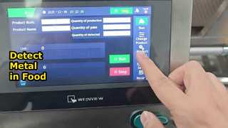 El detector de metales para alimentos detecta objetos extraños