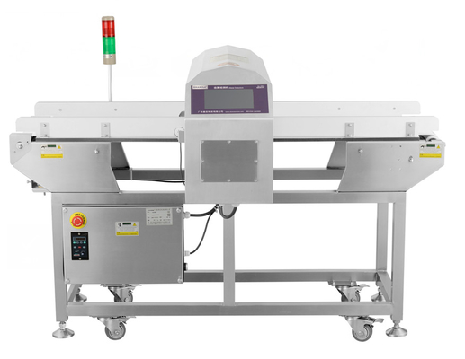 Detector de metales de transporte con velocidad de cinta ajustable para el procesamiento industrial de alimentos