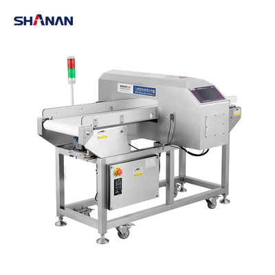 SHANAN Detector de metales para alimentos, alarma de sonido/luz, sistema de rechazo de varilla de empuje