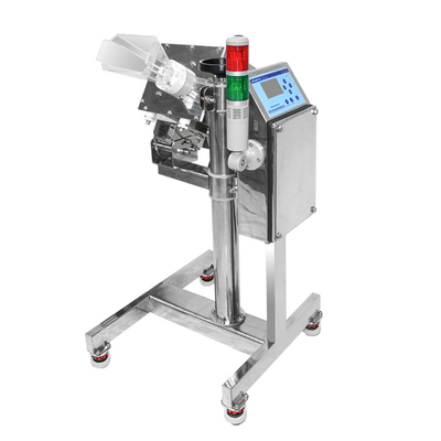 Extractor de separadores de metal para tabletas con protección IP56 Productos farmacéuticos digitales transportador Detector de metales con pantalla táctil