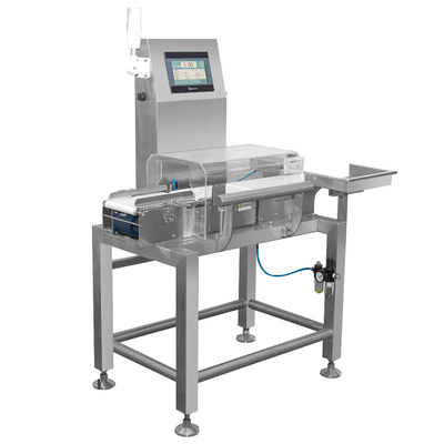 Control de peso automático transportador botella de alimentos dinámico pesador de pesas máquina de comprobar pesador con rechazador