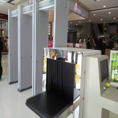 Paseo portátil de la pantalla táctil a través del equipo de la seguridad del detector de metales para la escuela, aeropuerto
