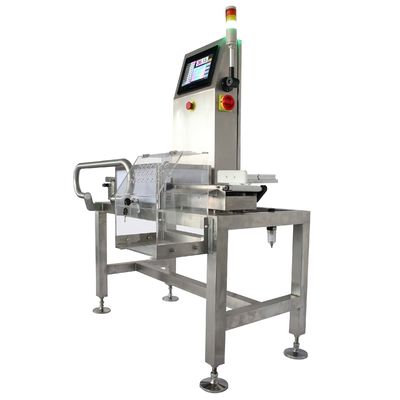 Peso de control de alta precisión de 0,1 g con acero inoxidable 304/316 Construcción y velocidad de cinta personalizable para líneas de producción