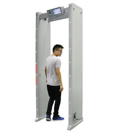 Paseo portátil a través de la puerta de seguridad del detector de metales 20W con la alarma del sonido/de la luz