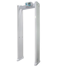 Capítulo de detector de metales del guardia de seguridad de 4 zonas con sensibilidad de 100 niveles