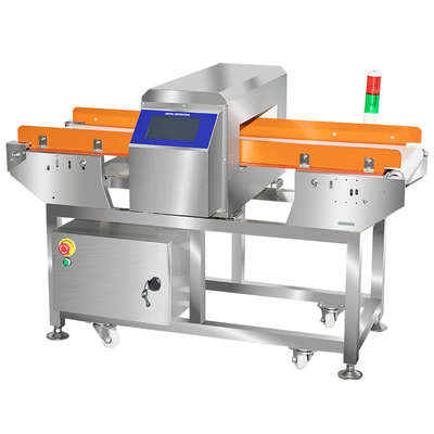 Detector digital de metal de tipo cinta transportadora de calidad alimentaria / detector de metales en la industria de alimentos congelados