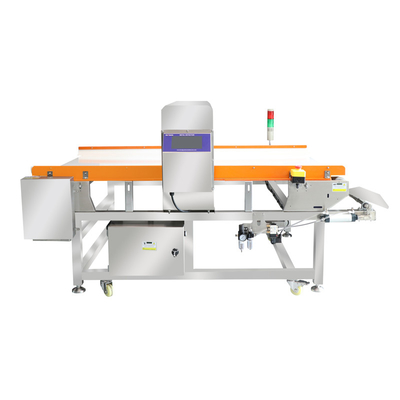Detector de metales de alimentos de alta sensibilidad con pantalla táctil de procesamiento digital con rechazo