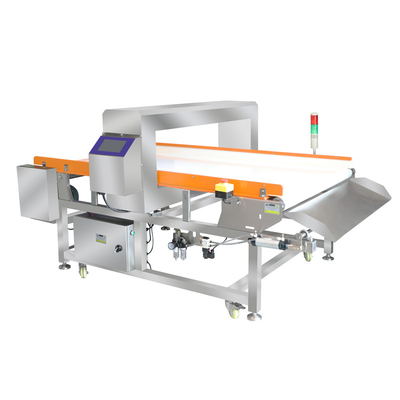 Detector de metales de alimentos de precisión farmacéuticos Sensibilidad rechazo automático CE ISO certificado