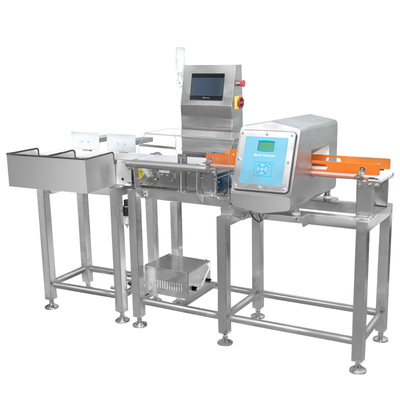 Detector de metales y controladora de peso de acero inoxidable SUS304 para inspección de seguridad alimentaria