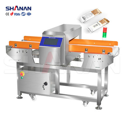 CE Factory Carne Pizza Alimentos congelados frescos Cinturón transportador seguro Automático Detector de metales de eliminación de alambre