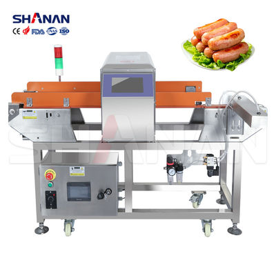 CE ISO fabricante de detectores de metales para alimentos, sistema de rechazo automático de tarta de corte, fábrica de túneles de cinta transportadora