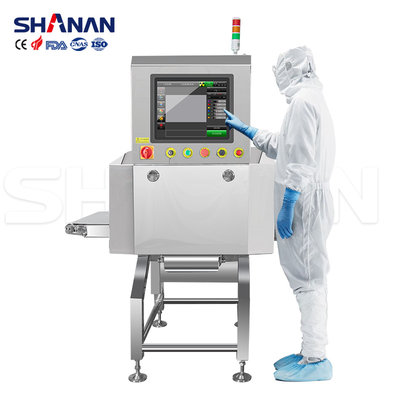 Detector de metales de alta sensibilidad para la seguridad alimentaria, escáner de rayos X para productos de latas de metal con rechazadores