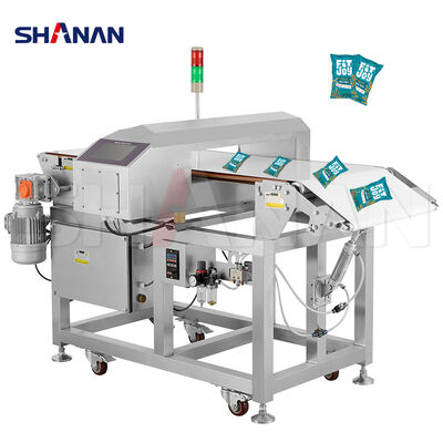 Detector de metales para alimentos, capacidad de carga de 25 kg, equipo preciso de detección de contaminantes alimentarios para fabricantes de alimentos