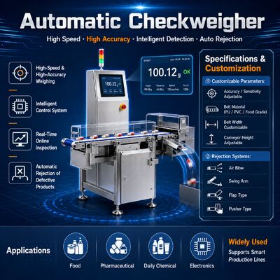 Máquina de embalaje de pesaje automático de 500 kg a 800 kg con función de rechazo