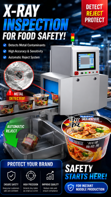 Food X Ray Machine providing food inspection with corrosion resistant mirror polish SUS304 surface and advanced touch screen operation
