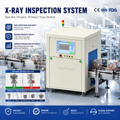 Sistema de inspección de rayos X industrial de alta precisión Máquina con rechazo automático para alimentos productos electrónicos farmacéuticos Detección de contaminantes de objetos extraños