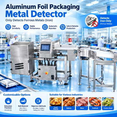 Milk Metal Detector Metal Detector for Food Grade Aluminum Foil Packaging Food Safety Metal Detector