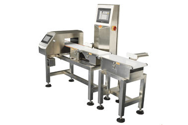 Detector de metales combinado del SUS 304 y máquina industrial integrada del pesador del control